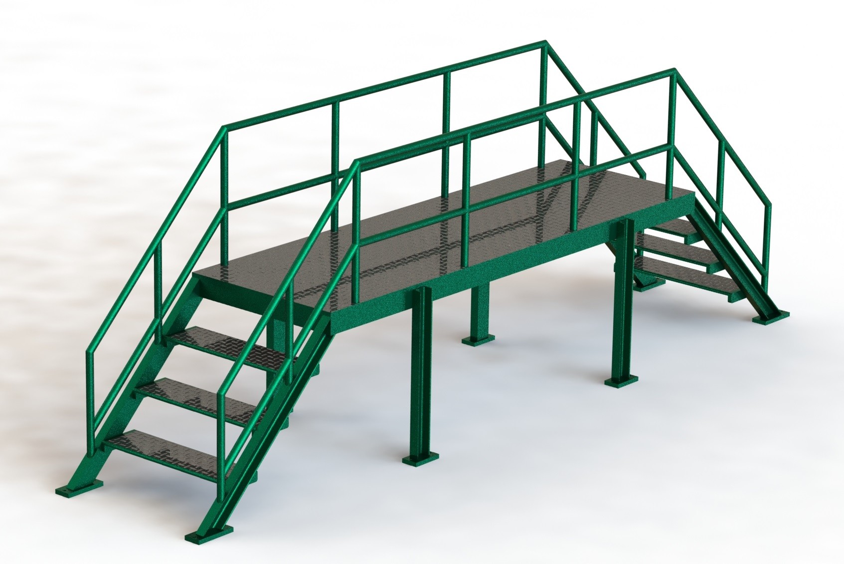 cầu thang weldments solidworks học cơ khí